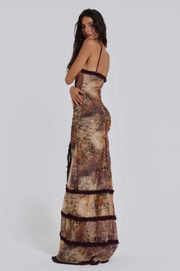 Elegant Floral Maxi Dress for Women