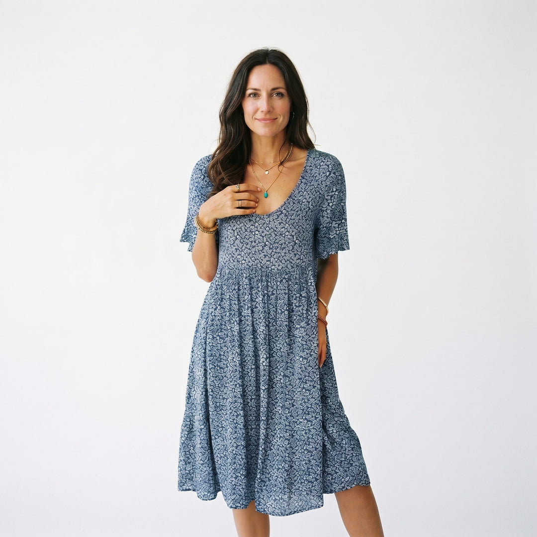 Breezy Floral A-Line Women&