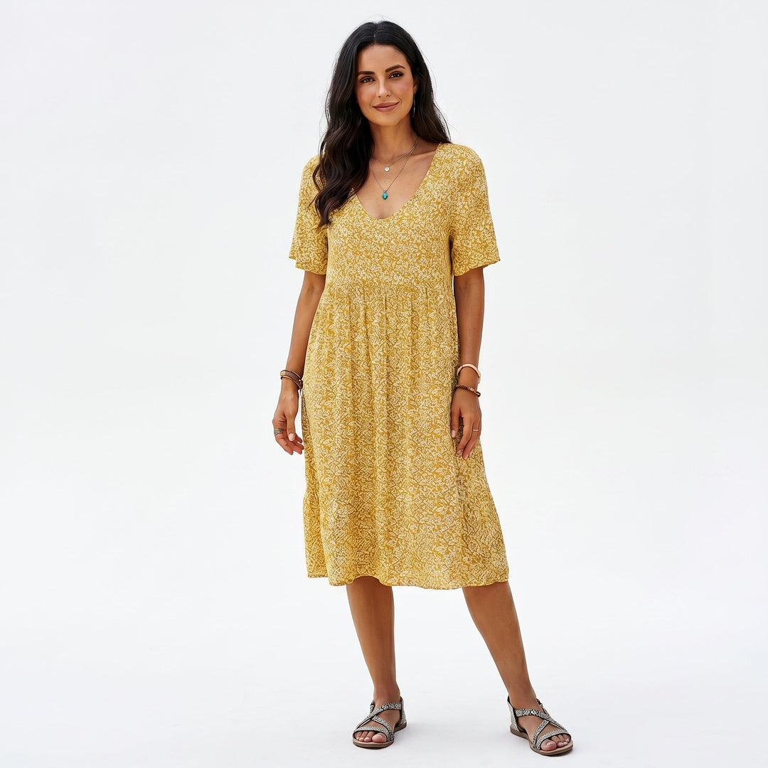 Breezy Floral A-Line Women&