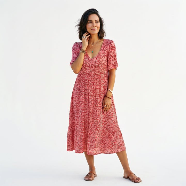 Breezy Floral A-Line Women&