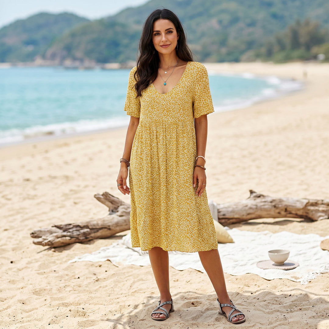 Breezy Floral A-Line Women&