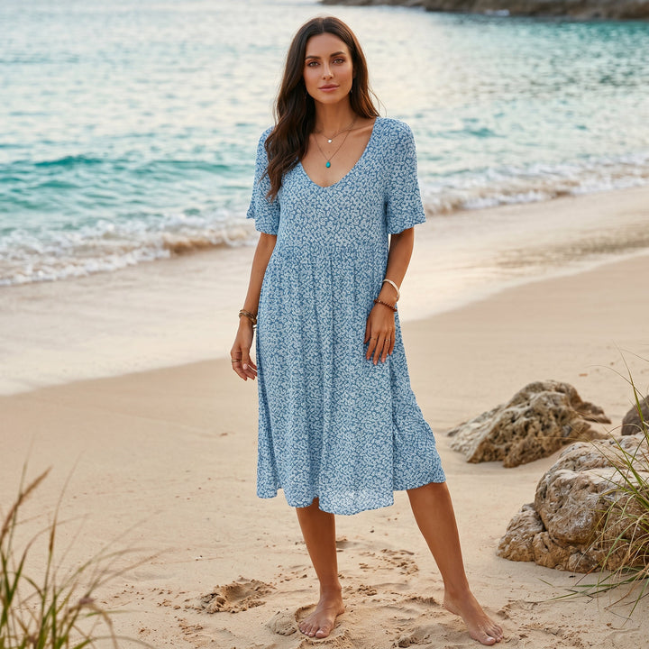 Breezy Floral A-Line Women&