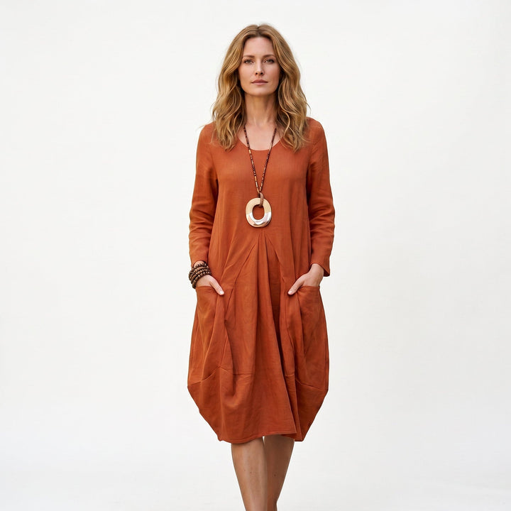 Stylish Relaxed Summer Dress With Pockets