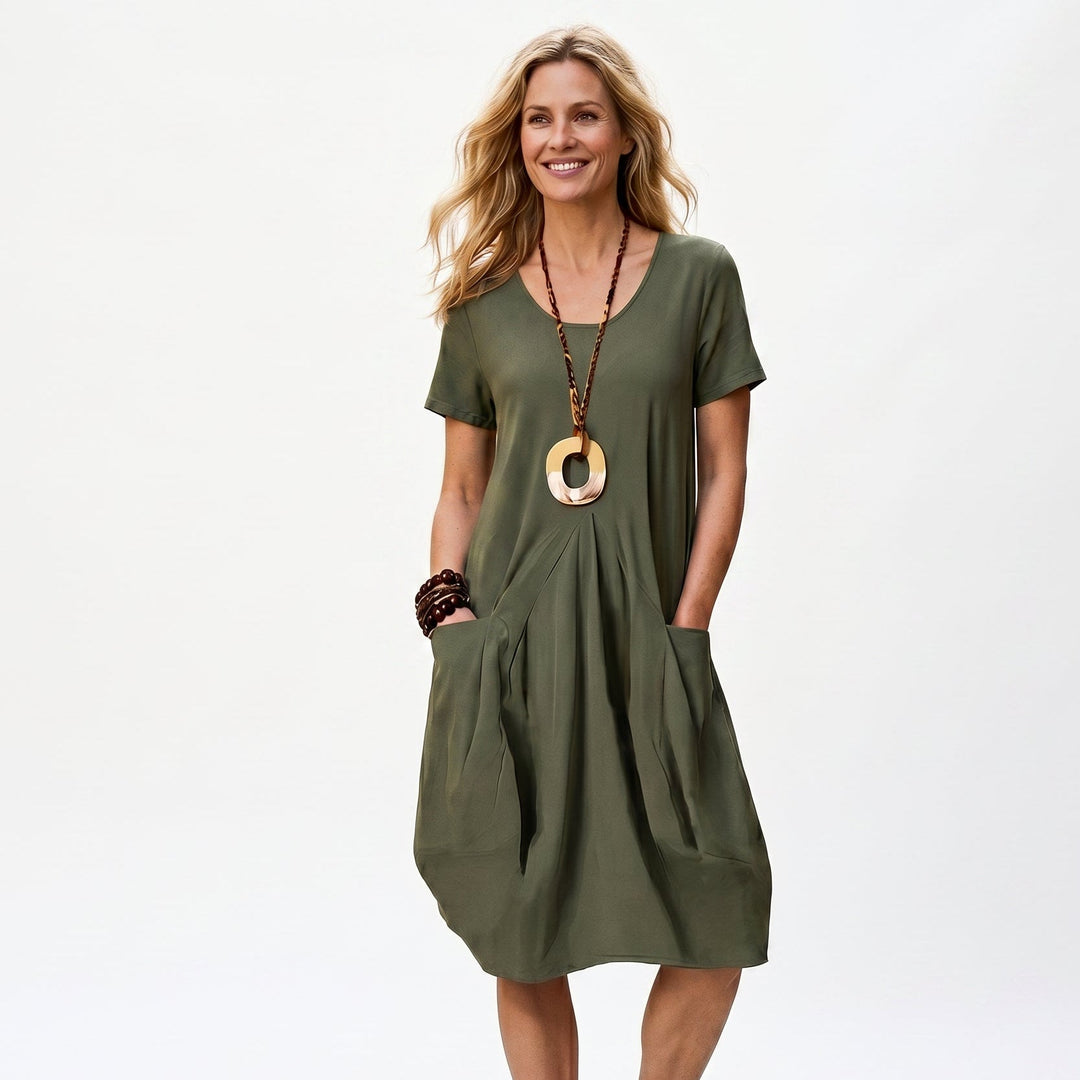 Stylish Relaxed Summer Dress With Pockets