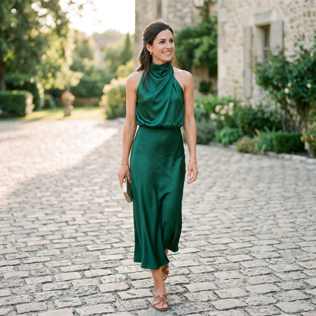 Natalia - Elegant Midi Wedding Dress