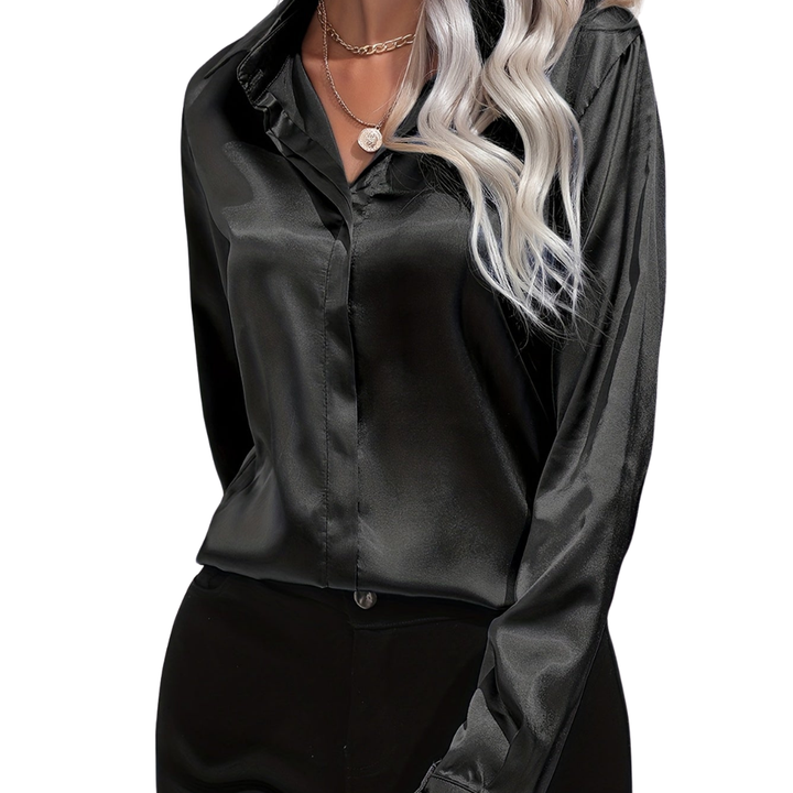Women’s Summer Elegant Blouse with Button Front