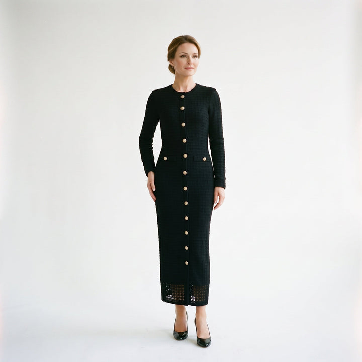 Elegant Formal Midi Dress