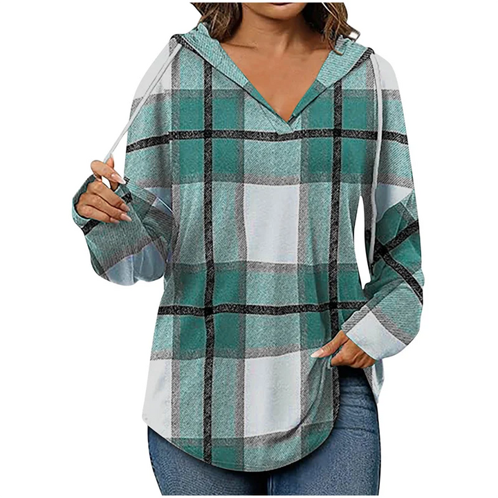 Cozy Oversized V-Neck Hoodie for Everyday Wear