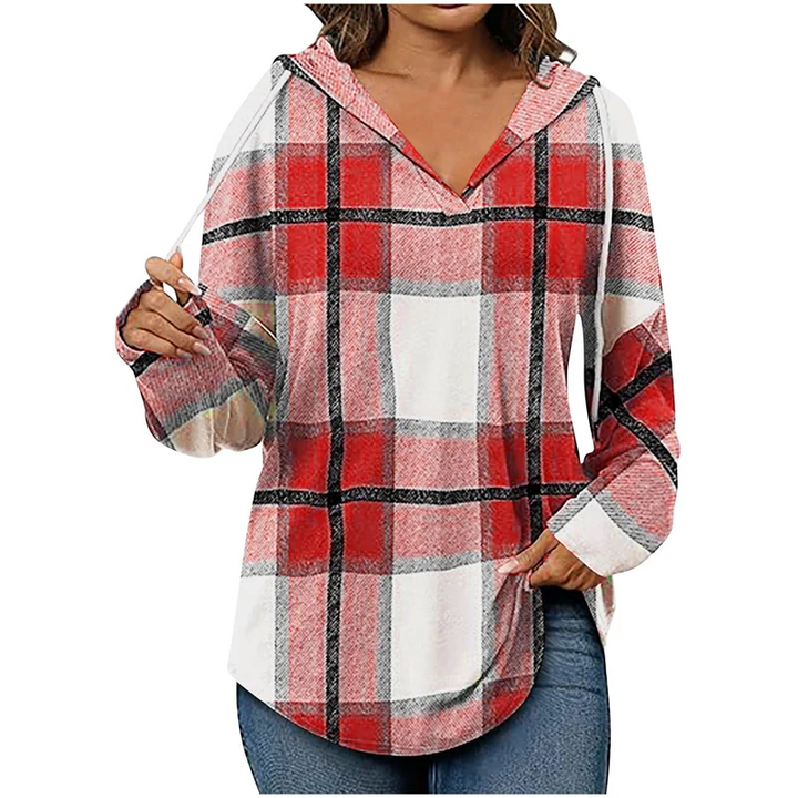 Cozy Oversized V-Neck Hoodie for Everyday Wear