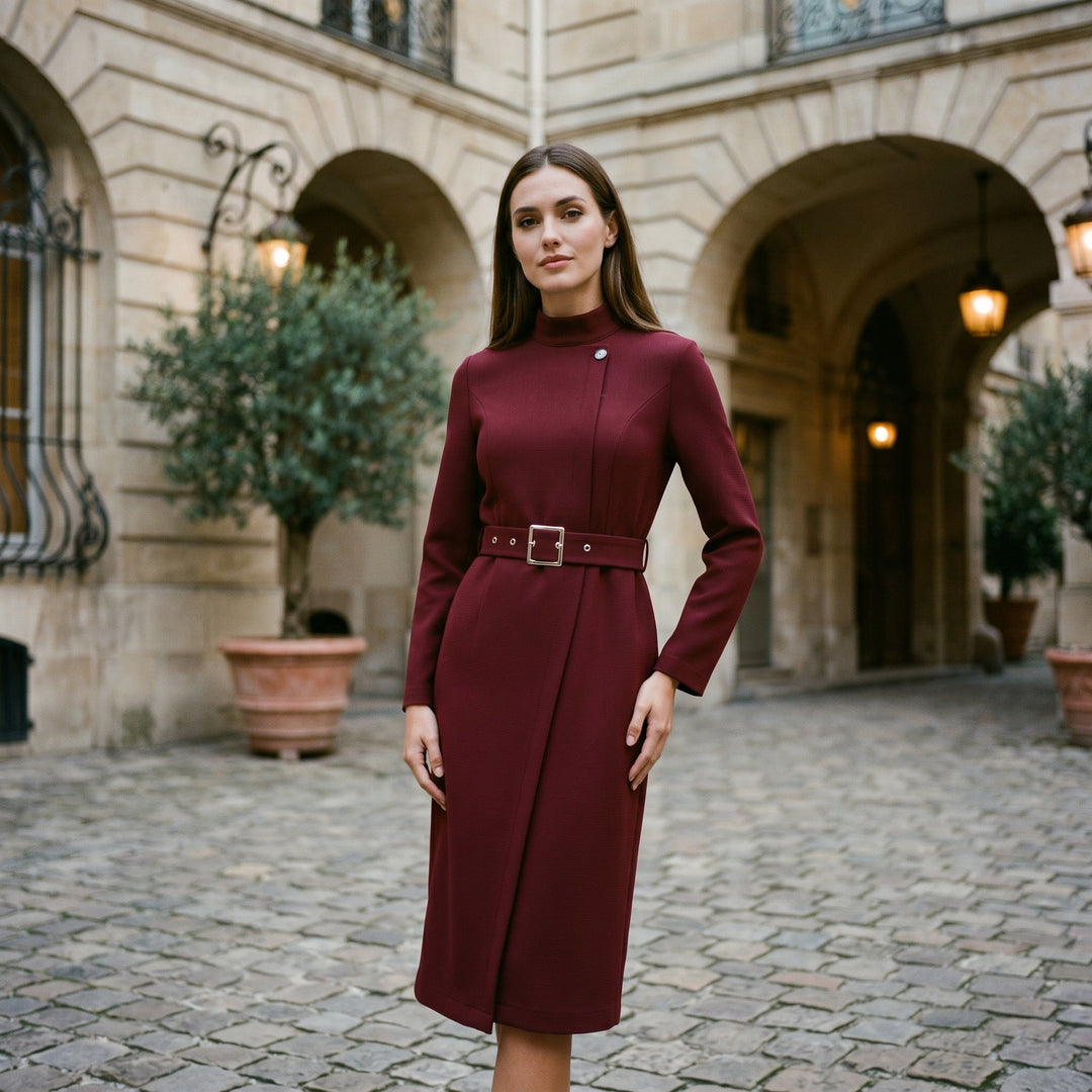 Elegant Black A-Line Dress for Women