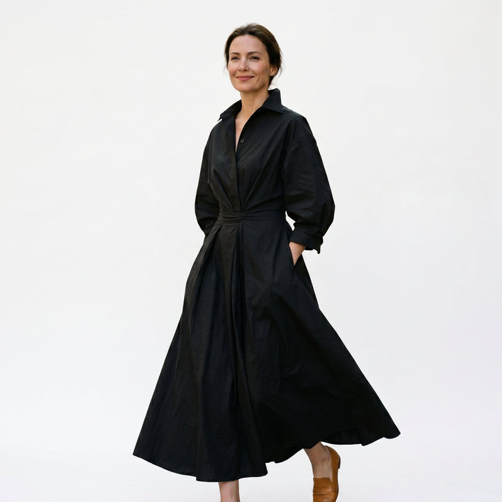 Sabrina - Elegant Midi Dress for Women in Timeless White