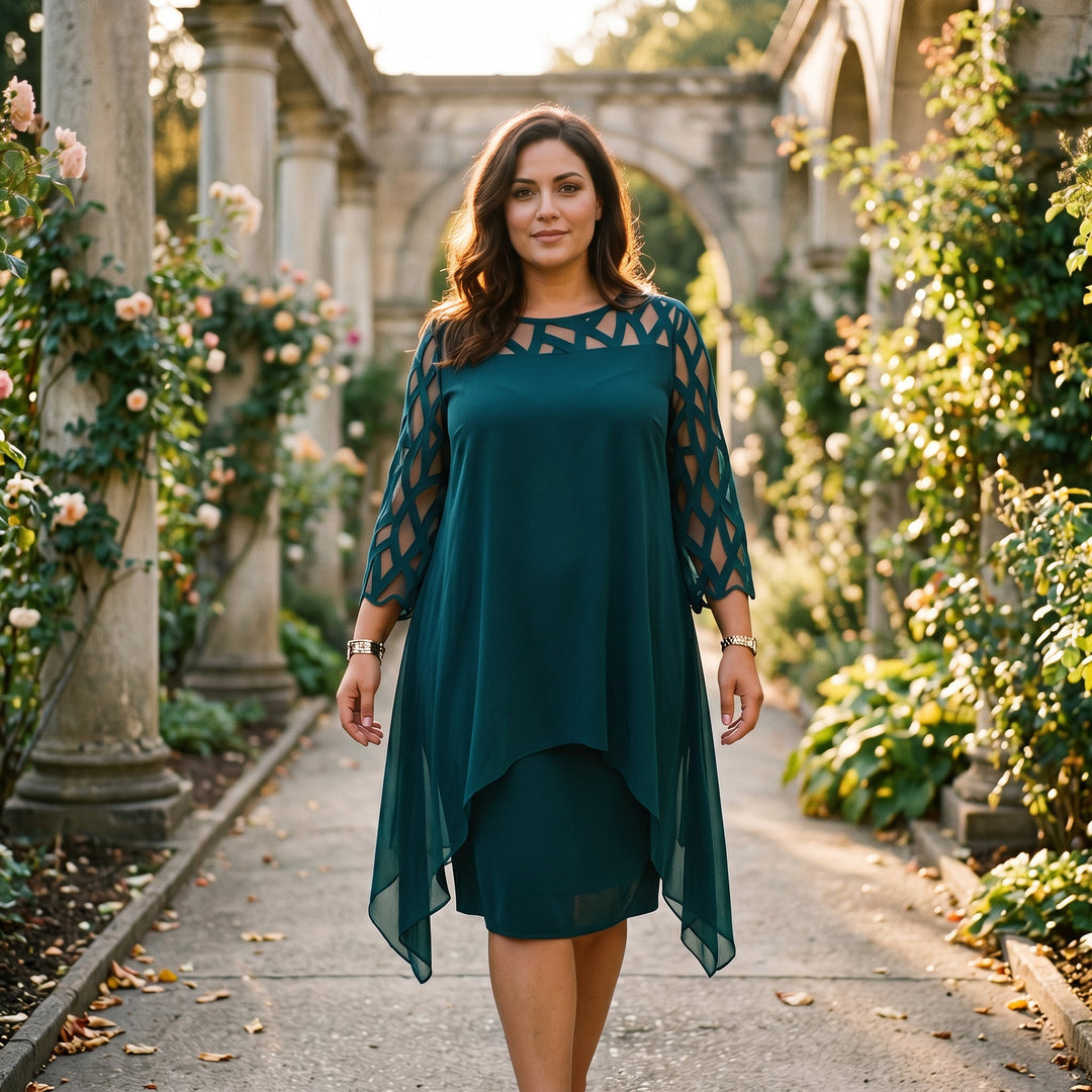 Sarah - Elegant Plus Size Formal Dress for Special Occasions