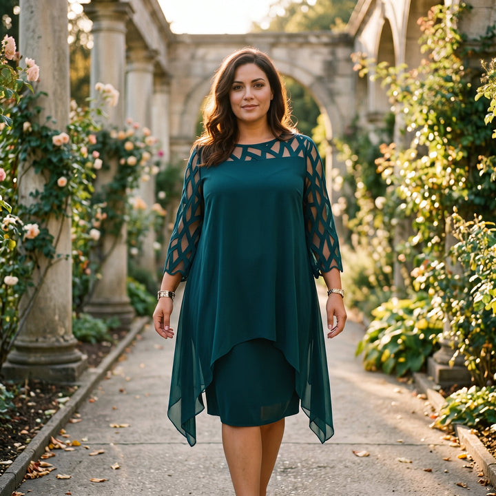 Sarah - Elegant Plus Size Formal Dress for Special Occasions