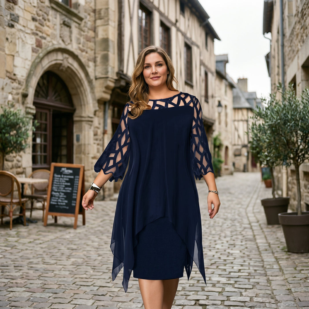 Sarah - Elegant Plus Size Formal Dress for Special Occasions