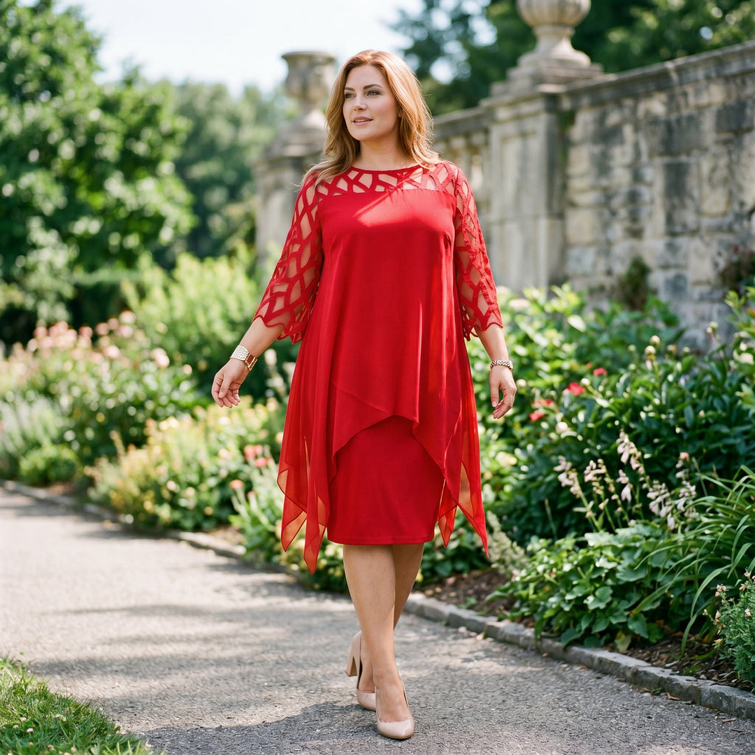 Sarah - Elegant Plus Size Formal Dress for Special Occasions