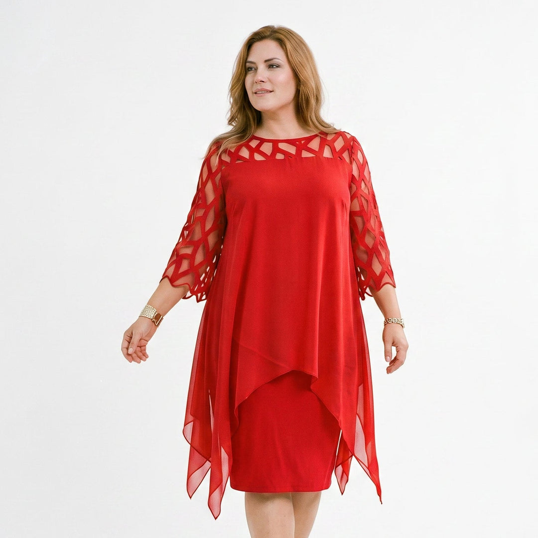 Sarah - Elegant Plus Size Formal Dress for Special Occasions