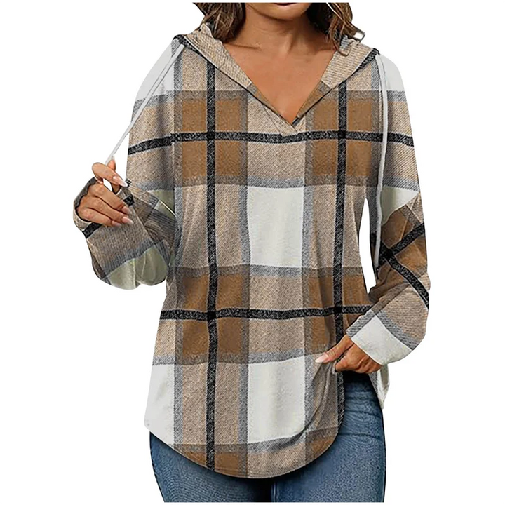 Cozy Oversized V-Neck Hoodie for Everyday Wear
