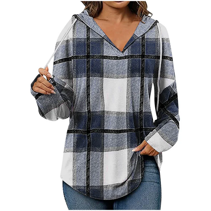 Cozy Oversized V-Neck Hoodie for Everyday Wear