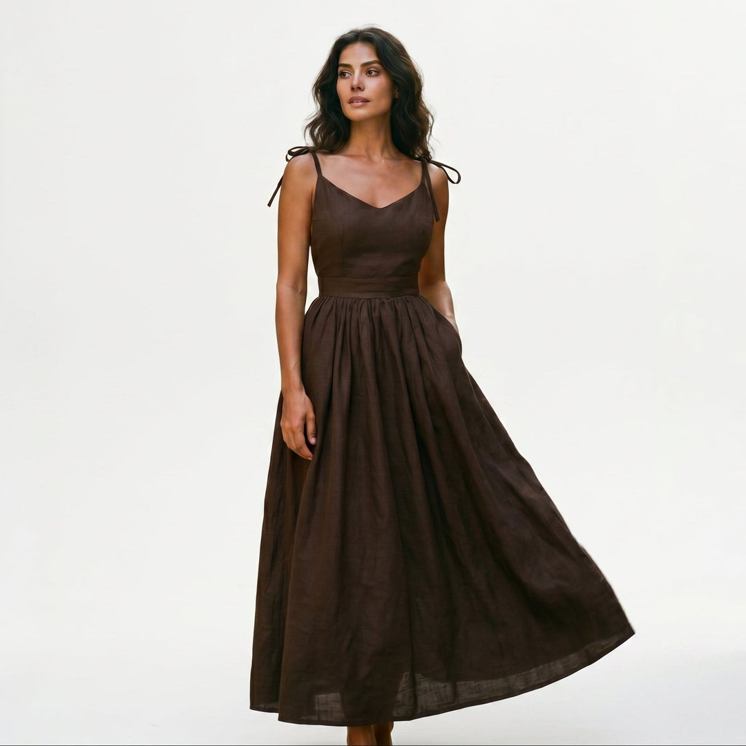 Sophia - Chic Backless A-Line Summer Dress
