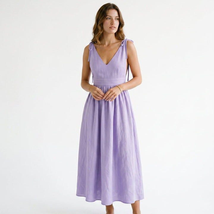 Sophia - Chic Backless A-Line Summer Dress