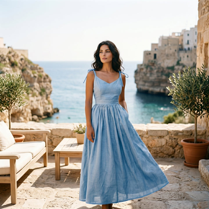 Sophia - Chic Backless A-Line Summer Dress