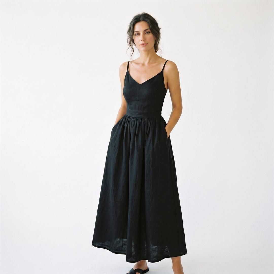 Sophia - Chic Backless A-Line Summer Dress