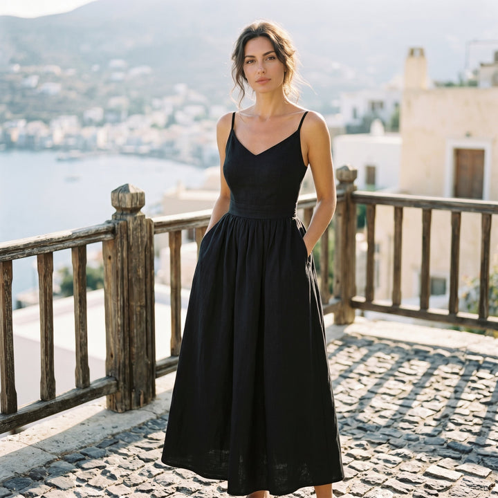 Sophia - Chic Backless A-Line Summer Dress