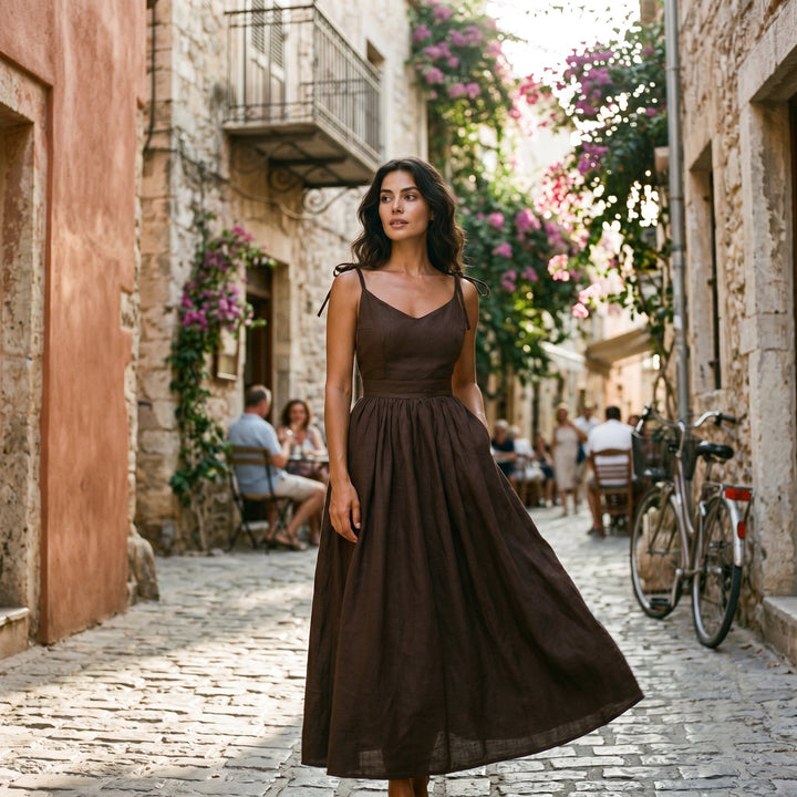 Sophia - Chic Backless A-Line Summer Dress