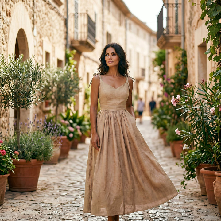 Sophia - Chic Backless A-Line Summer Dress