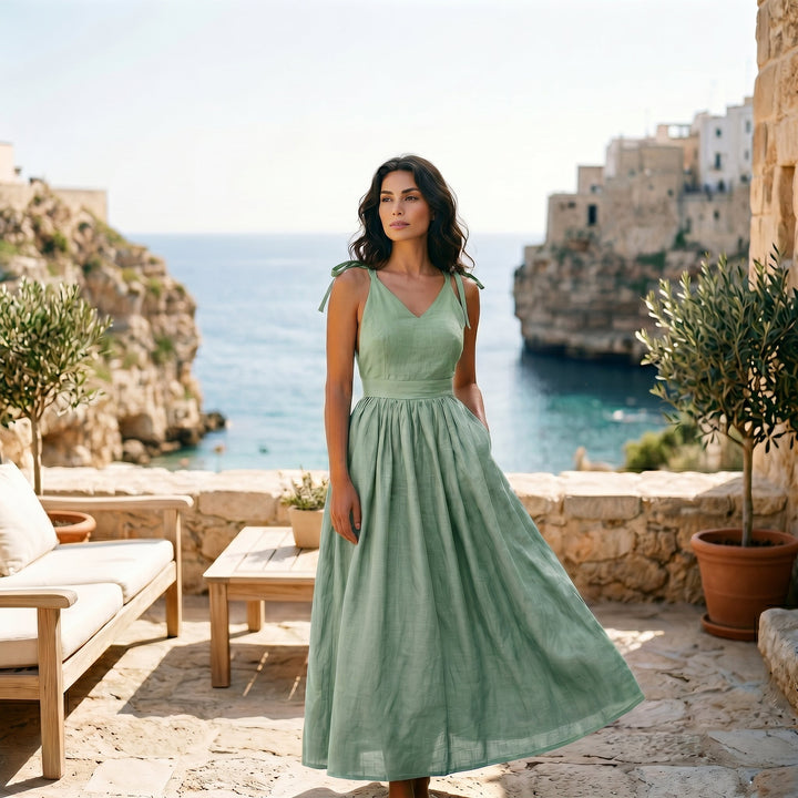 Sophia - Chic Backless A-Line Summer Dress