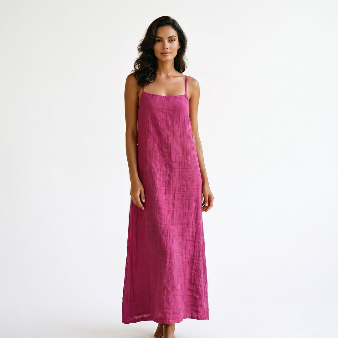 Elegant Red Maxi Dress for Women