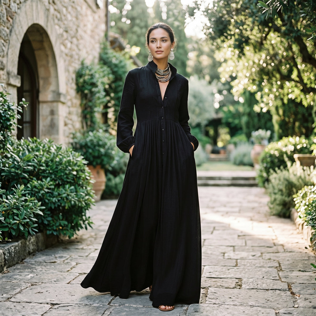 Chic Long Sleeve Maxi Dress for Women