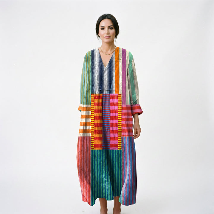 Colorful Oversized Maxi Dress for Women