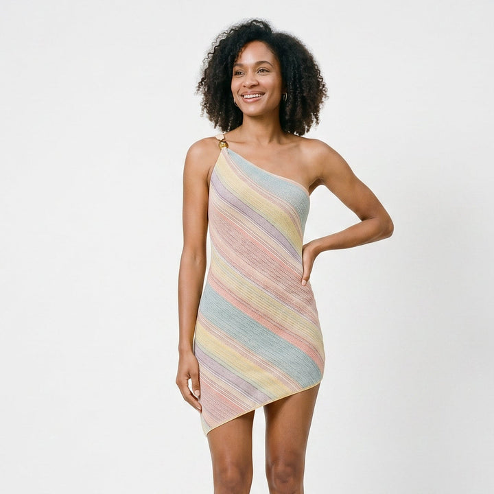 Sophie - Elegant One Shoulder Summer Dress