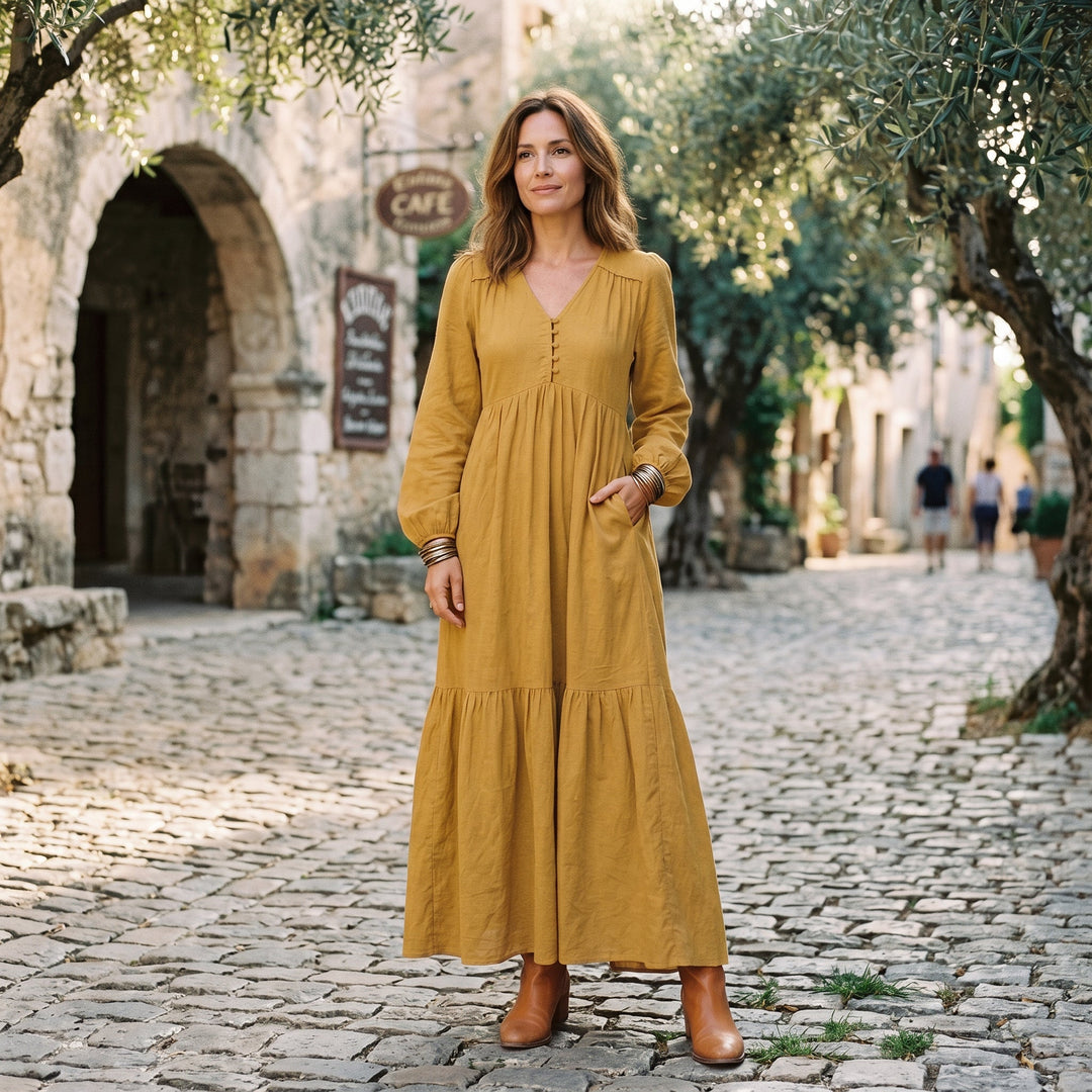 Sophie - Retro Elegant Long-Sleeved Women&