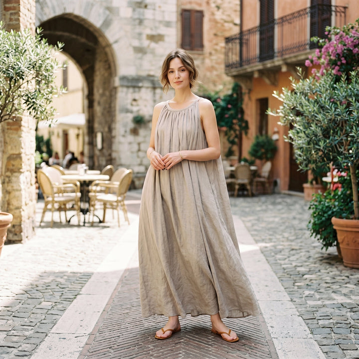 Sophie - Vintage Floral Maxi Dress for Women