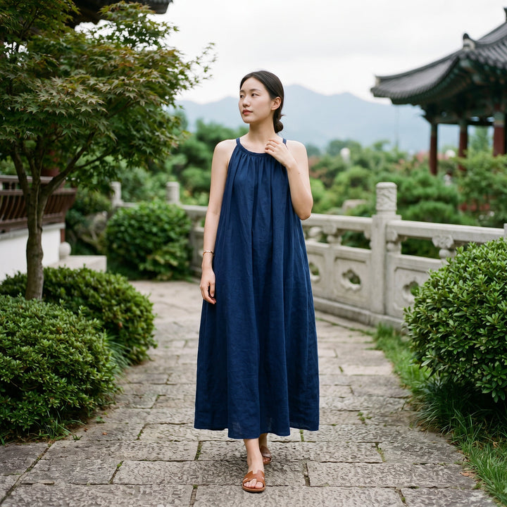 Sophie - Vintage Floral Maxi Dress for Women