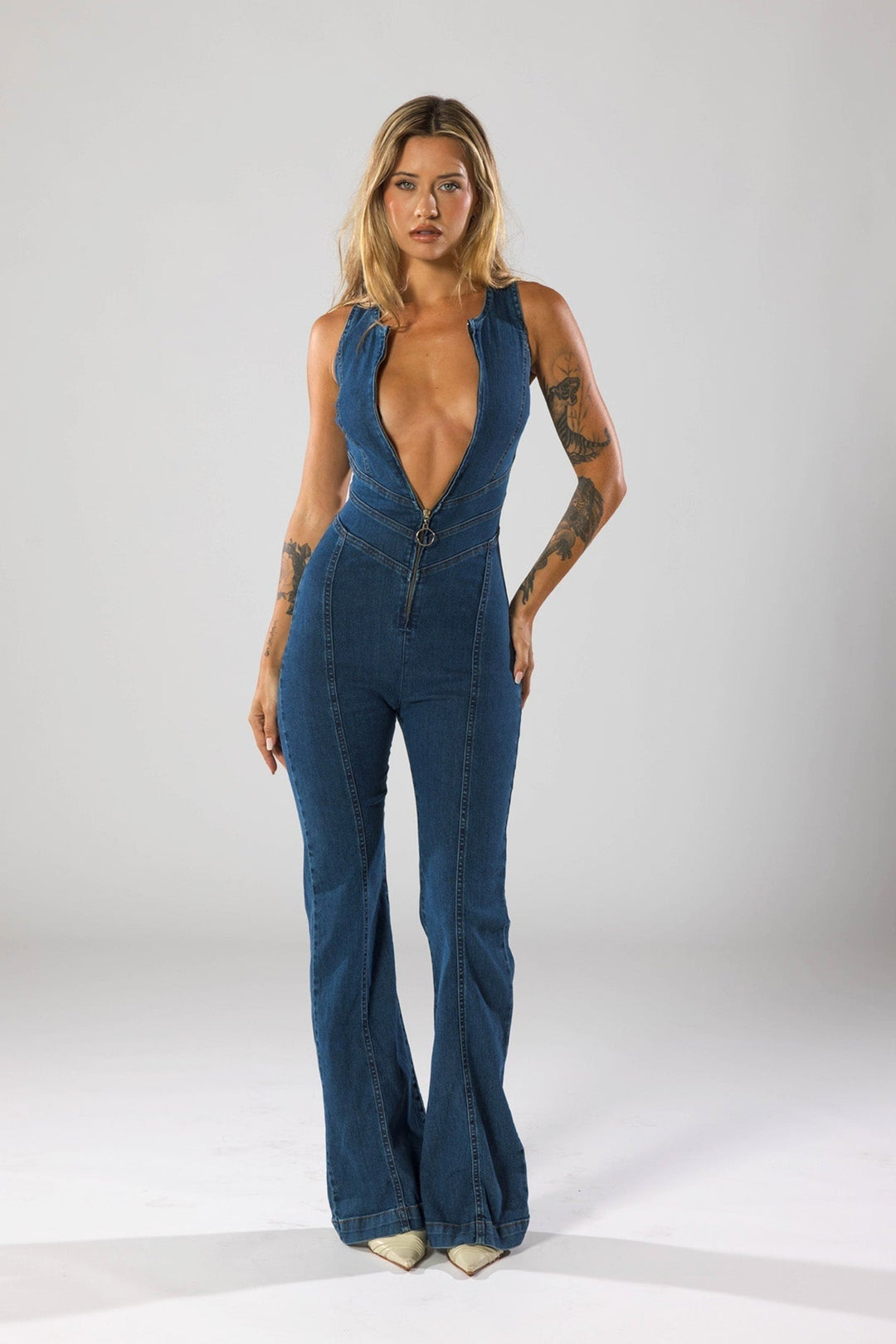 Chic Comfortable Denim Jumpsuit for Women