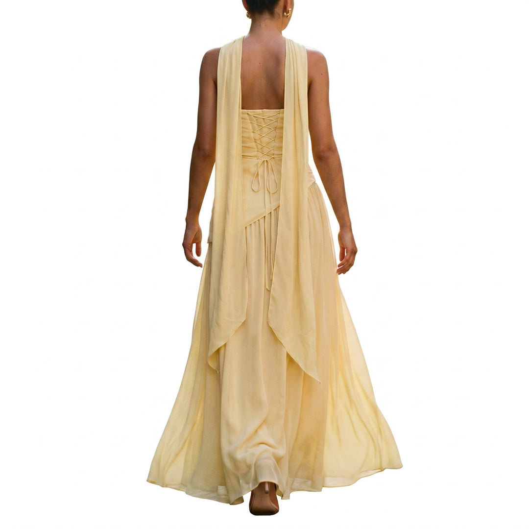 Talia - Elegant Strapless Maxi Dress