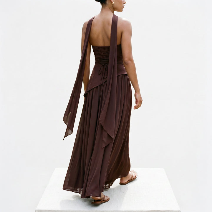 Talia - Elegant Strapless Maxi Dress