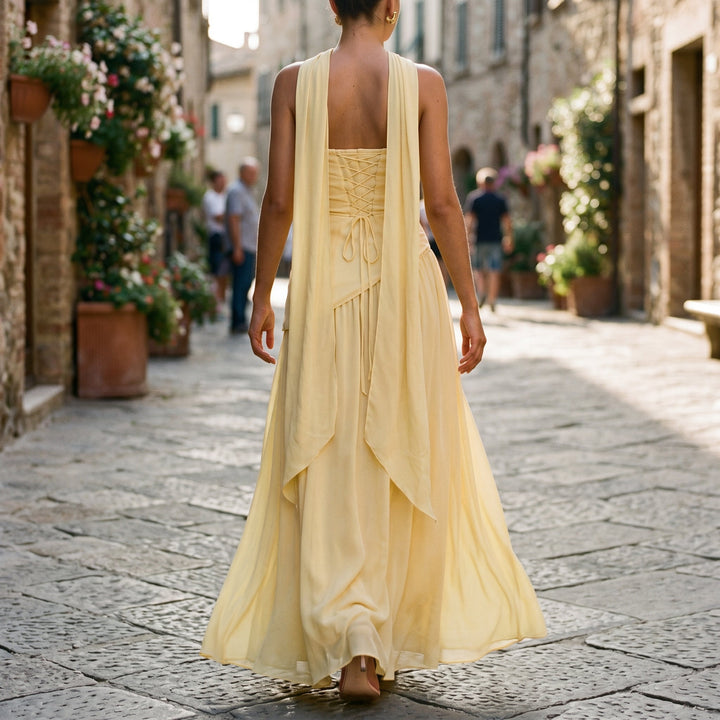 Talia - Elegant Strapless Maxi Dress