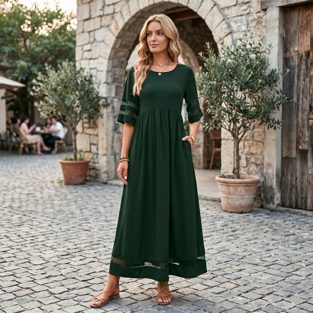 Venus - Elegant Tummy Flattering Summer Dress