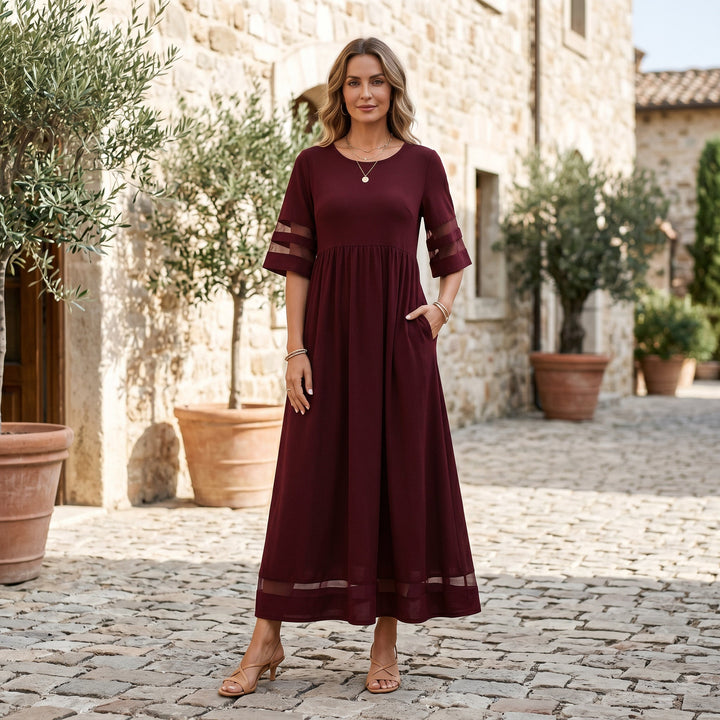 Venus - Elegant Tummy Flattering Summer Dress