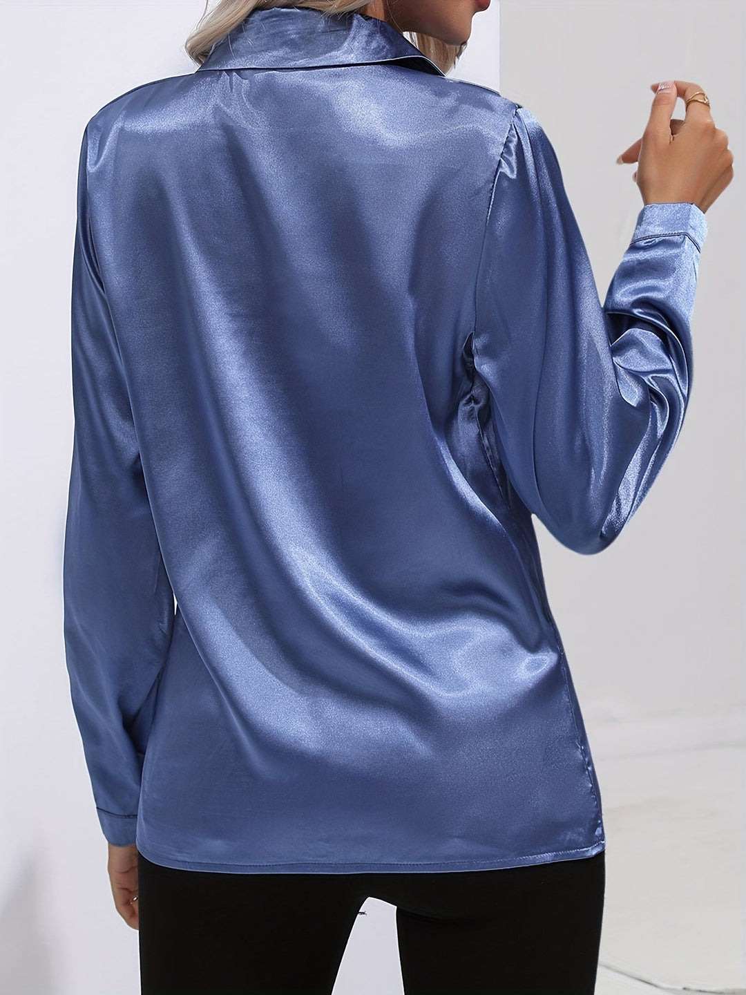 Women’s Summer Elegant Blouse with Button Front